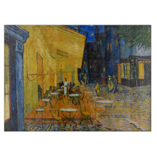 Planche À Découper Vincent van Gogh - Terrasse de café la nuit