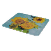 Planche À Découper Vincent Van Gogh - Trois tournesols dans un vase (Coin)