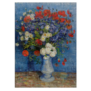 Planche À Découper Vincent van Gogh - Vase avec Cornflowers & Poppies