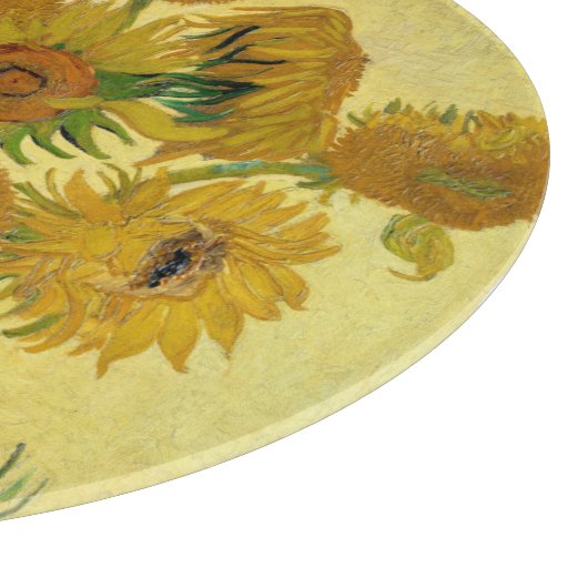 Planche À Découper Vincent van Gogh - Vase avec quinze tournesols (Coin)