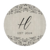 Planche À Découper Vins agricoles sur mesure Année de création (Devant)