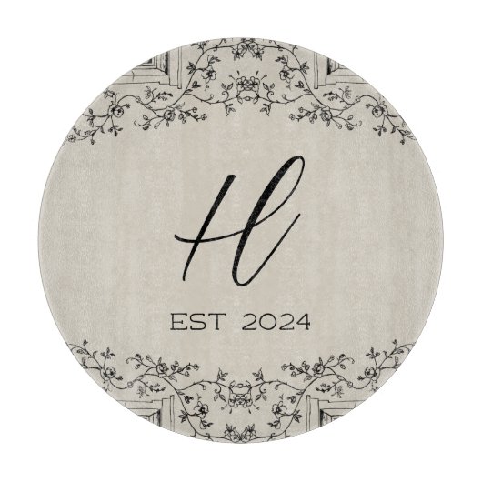 Planche À Découper Vins agricoles sur mesure Année de création (Devant)