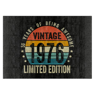 Planche À Découper Vintage 1976 50e anniversaire Né en 1976