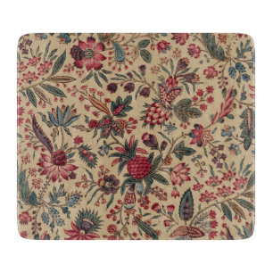 Planche À Découper Vintage Broderie Antique Florale Ameublement