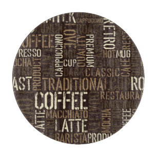 Planche À Découper Vintage café expérience Motif sans couture