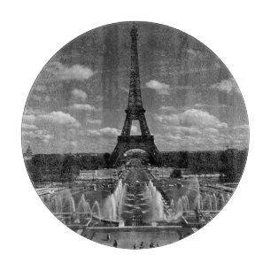 Planche À Découper Vintage France Paris Fontains Tour Eiffel