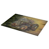 Planche À Découper Vintage Green Tractor Rustic (Coin)