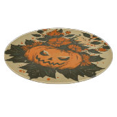 Planche À Découper Vintage/Halloween/Automne/citrouille (Coin)
