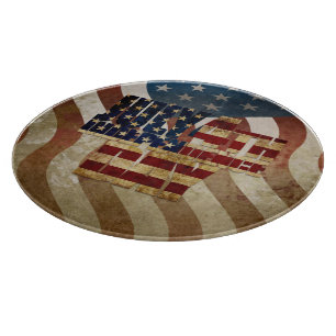 Planche À Découper Vintage Juillet 4 Indépendance Conception