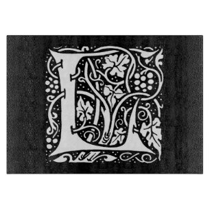 Planche À Découper Vintage Monogramme L Art Nouveau