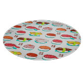 Planche À Découper Vintage nigiri sushi, motif doodé (Coin)