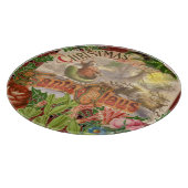 Planche À Découper Vintage Noël Père Noël Sleigh (Coin)