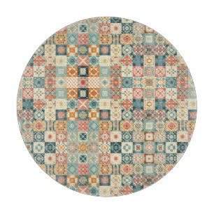 Planche À Découper Vintage, patchwork, paré