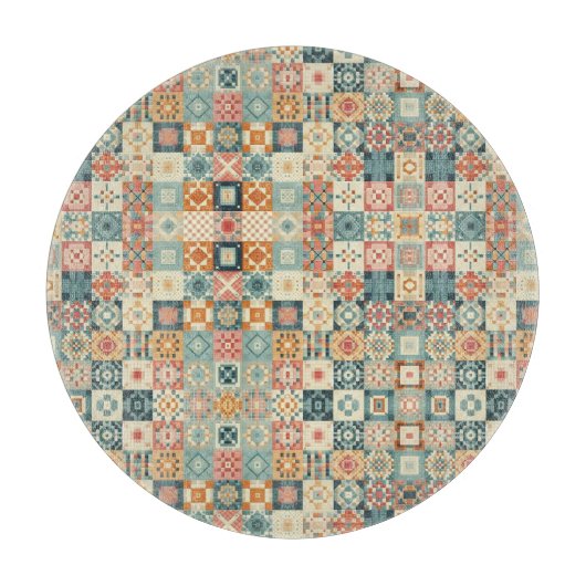 Planche À Découper Vintage, patchwork, paré (Devant)