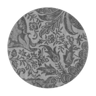 Planche À Découper Vintage William Morris Grey Botanique
