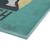 Planche À Découper Vintages pastels montagnes appellent monogram (Coin)