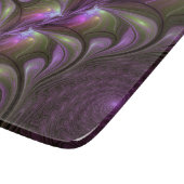 Planche À Découper Violet Abstrait violet violet kaki fractal (Coin)