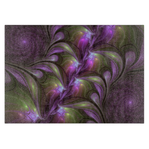 Planche À Découper Violet Abstrait violet violet kaki fractal