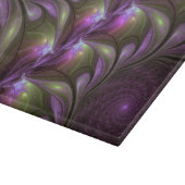 Planche À Découper Violet Abstrait violet violet kaki fractal (Coin)