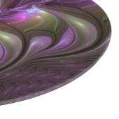 Planche À Découper Violet Abstrait violet violet kaki fractal (Coin)