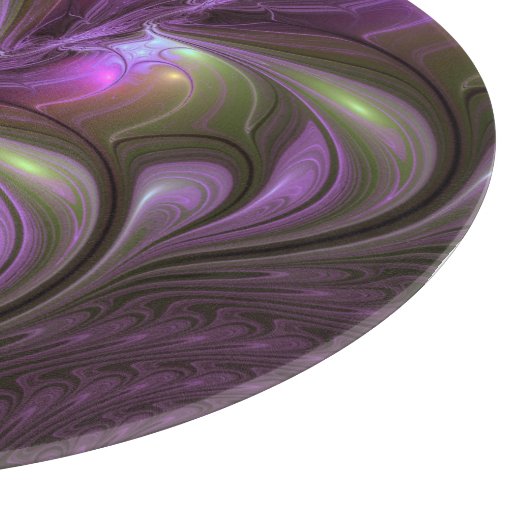 Planche À Découper Violet Abstrait violet violet kaki fractal (Coin)