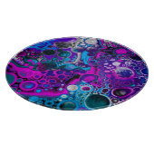 Planche À Découper Violet, bleu moderne Abstrait Fluid Art Cellule de (Coin)