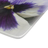 Planche À Découper violet foncé sur pensée blanche (Coin)