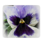 Planche À Découper violet foncé sur pensée blanche (Devant)