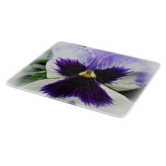 Planche À Découper violet foncé sur pensée blanche (Coin)