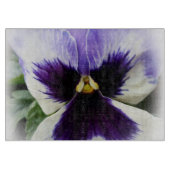 Planche À Découper violet foncé sur pensée blanche (Devant)