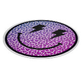 Planche À Découper Violet Leopard Éclair Les Yeux Sourire (Coin)