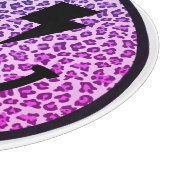 Planche À Découper Violet Leopard Éclair Les Yeux Sourire (Coin)