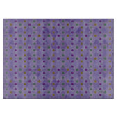 Planche À Découper Violet n À petits pois multicolores (Devant)