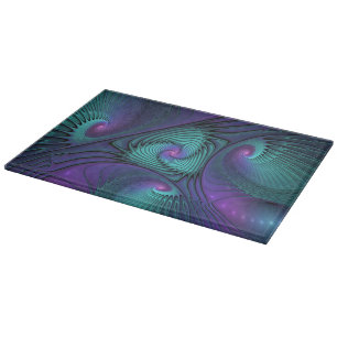 Planche À Découper Violet rencontre l'art abstrait moderne fractal Tu