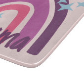 Planche À Découper Violet rose Bohême Arc-en-ciel Personnalisé maman (Coin)