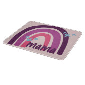 Planche À Découper Violet rose Bohême Arc-en-ciel Personnalisé maman (Coin)