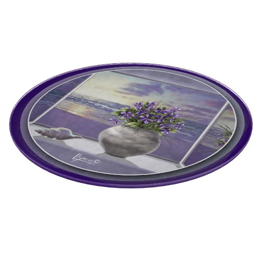 Planche À Découper violettes dans un bocal de lune (Coin)