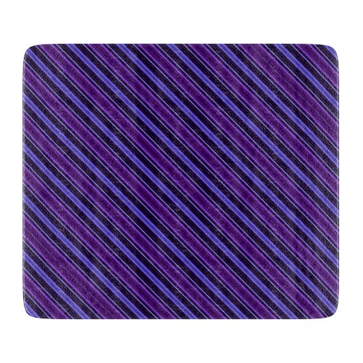 Planche À Découper Violettes rayées (Devant)