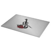 Planche À Découper Violon et Roses Argent (Coin)