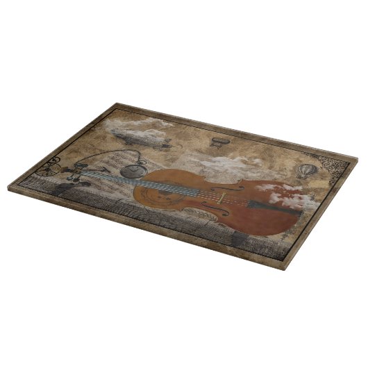 Planche À Découper Violoncelle de Steampunk (Coin)