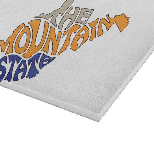 Planche À Découper Virginie-Occidentale Surnom Word Art (Coin)