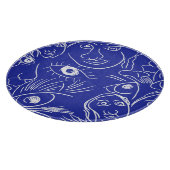 Planche À Découper Visage de beauté : dessin à une ligne. (Coin)