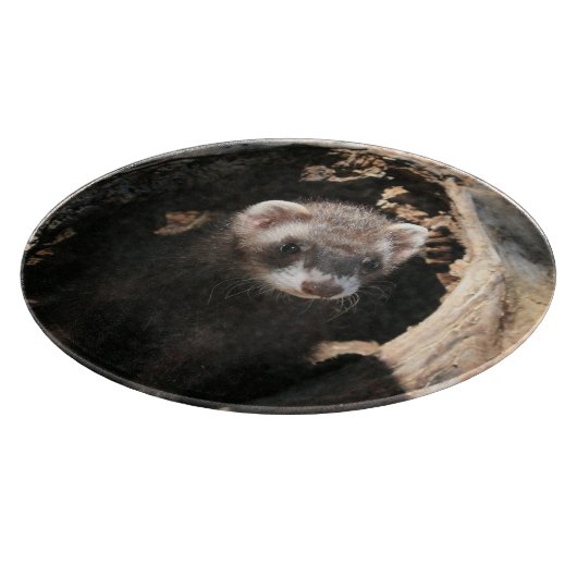 Planche À Découper Visage de furet (Coin)