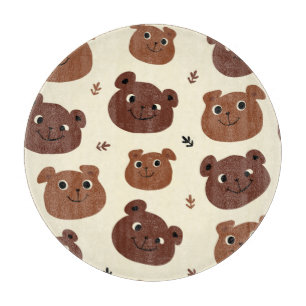 Planche À Découper Visage drôle d'ours