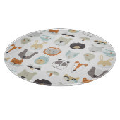 Planche À Découper Visages conviviaux | Portraits d'animaux mignons (Coin)