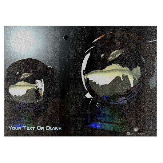 Planche À Découper Visiteurs inattendus OVNI (Devant)