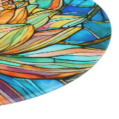 Planche À Découper Vitrail rose lotus (Coin)