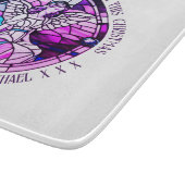 Planche À Découper Vitrail violet Ange de Noël Bénédictions (Coin)