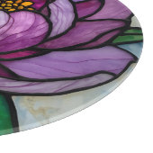 Planche À Découper Vitraux Paonée Pourpre (Coin)