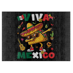 Planche À Découper Vive le Mexique Dabbing Taco Sombrero Mexicain